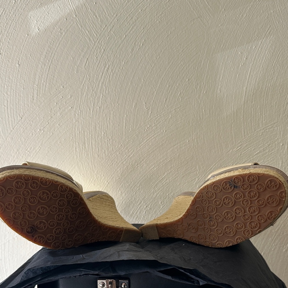 Michael Kors Beige Slingback Wedges - Picture 3 of 3